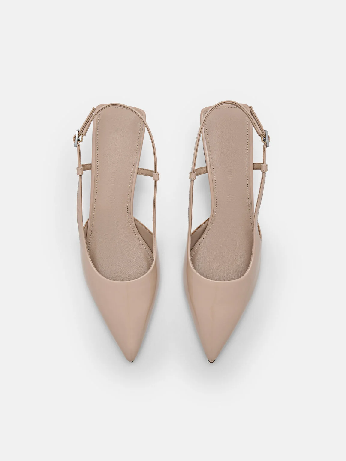 Giày cao gót mũi nhọn Studio Loral Leather - Nude - Ảnh 3