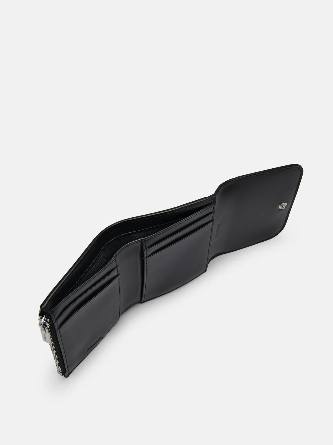 Ví ngắn Icon Leather Tri-Fold - Đen - Ảnh 2