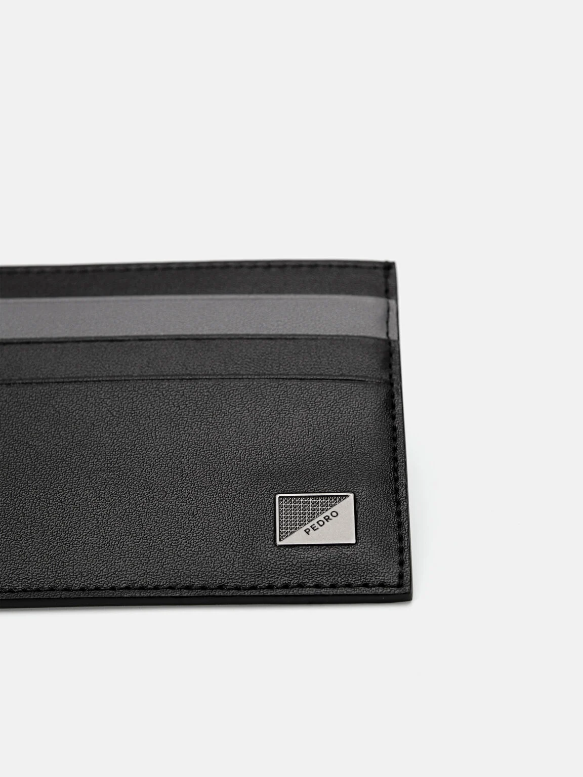Ví đựng thẻ Leather - Đen - Ảnh 4