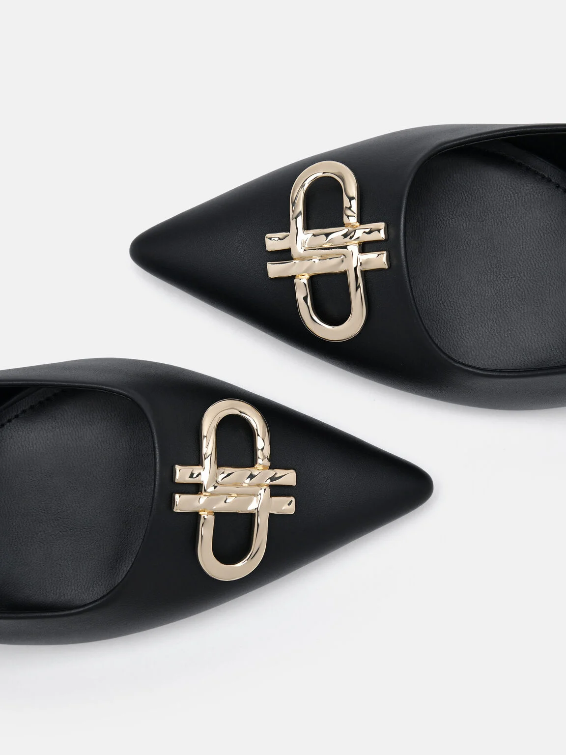 Giày sandals cao gót Icon Leather - Đen - Ảnh 2