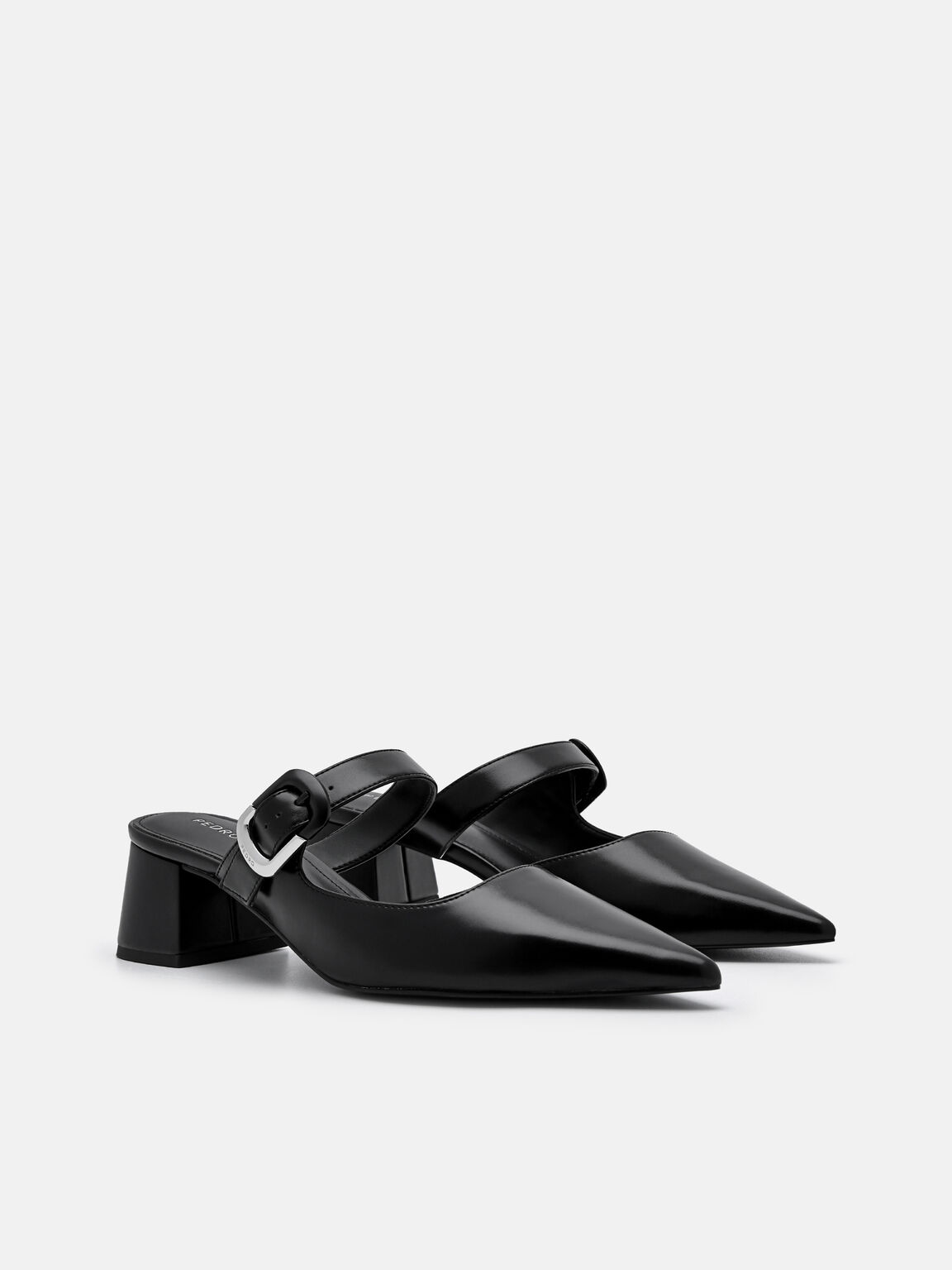 Giày mules cao gót Bridget - Đen - Ảnh 5