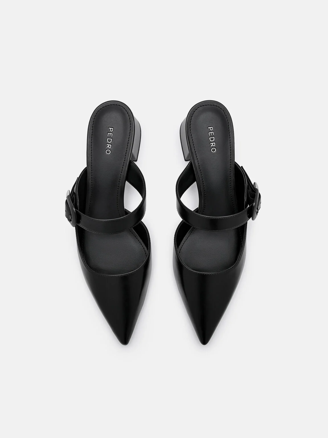 Giày mules cao gót Bridget - Đen - Ảnh 3
