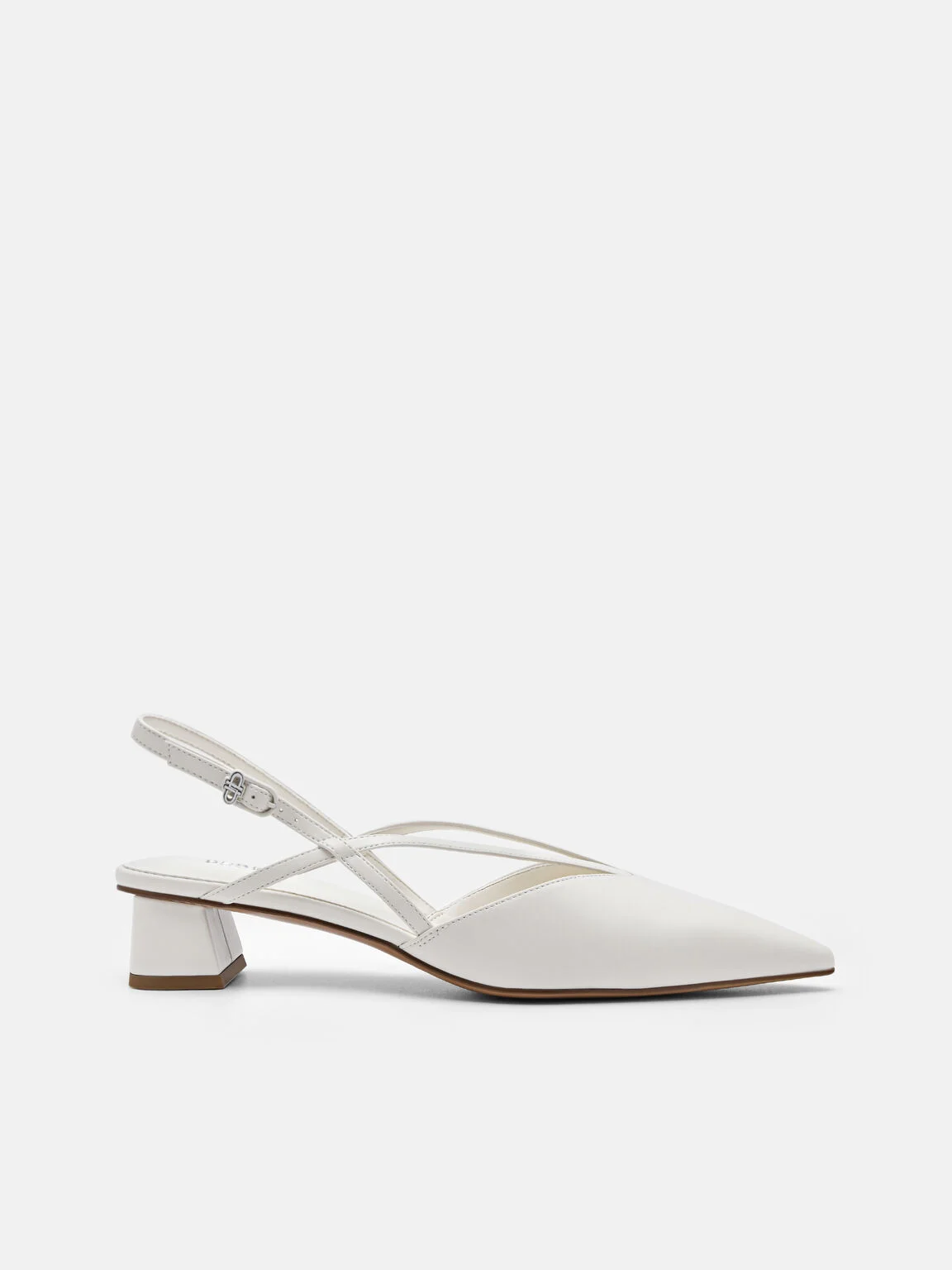 Giày sandals cao gót Strappy - Phấn