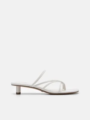 Giày mules cao gót Icon Heel - Phấn