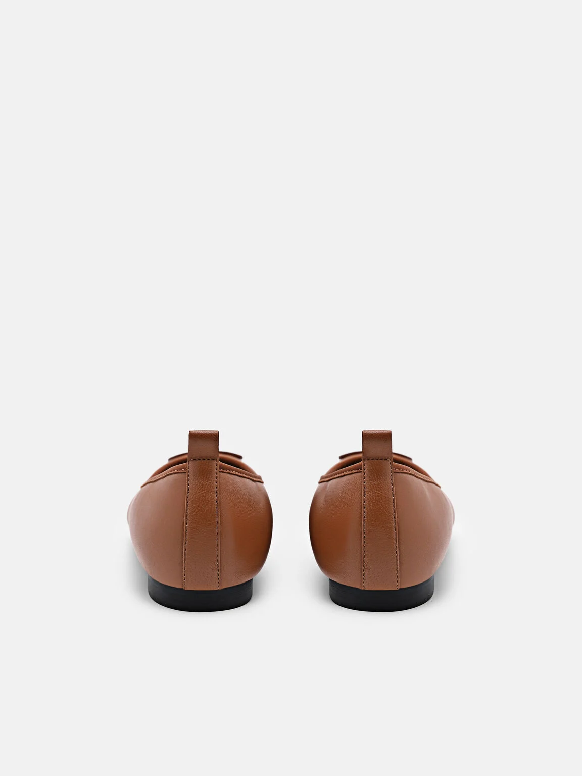 Giày búp bê mũi tròn Icon Canvas - Rượu Cognac - Ảnh 5