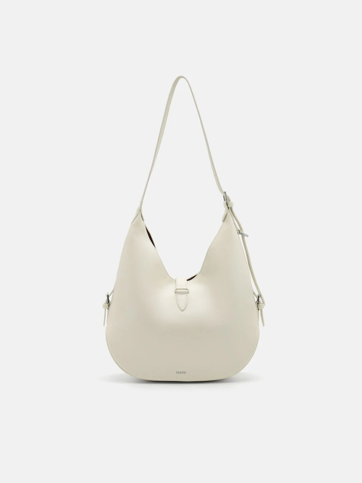 Túi đeo vai Icon Leather Hobo - Phấn - Ảnh 5