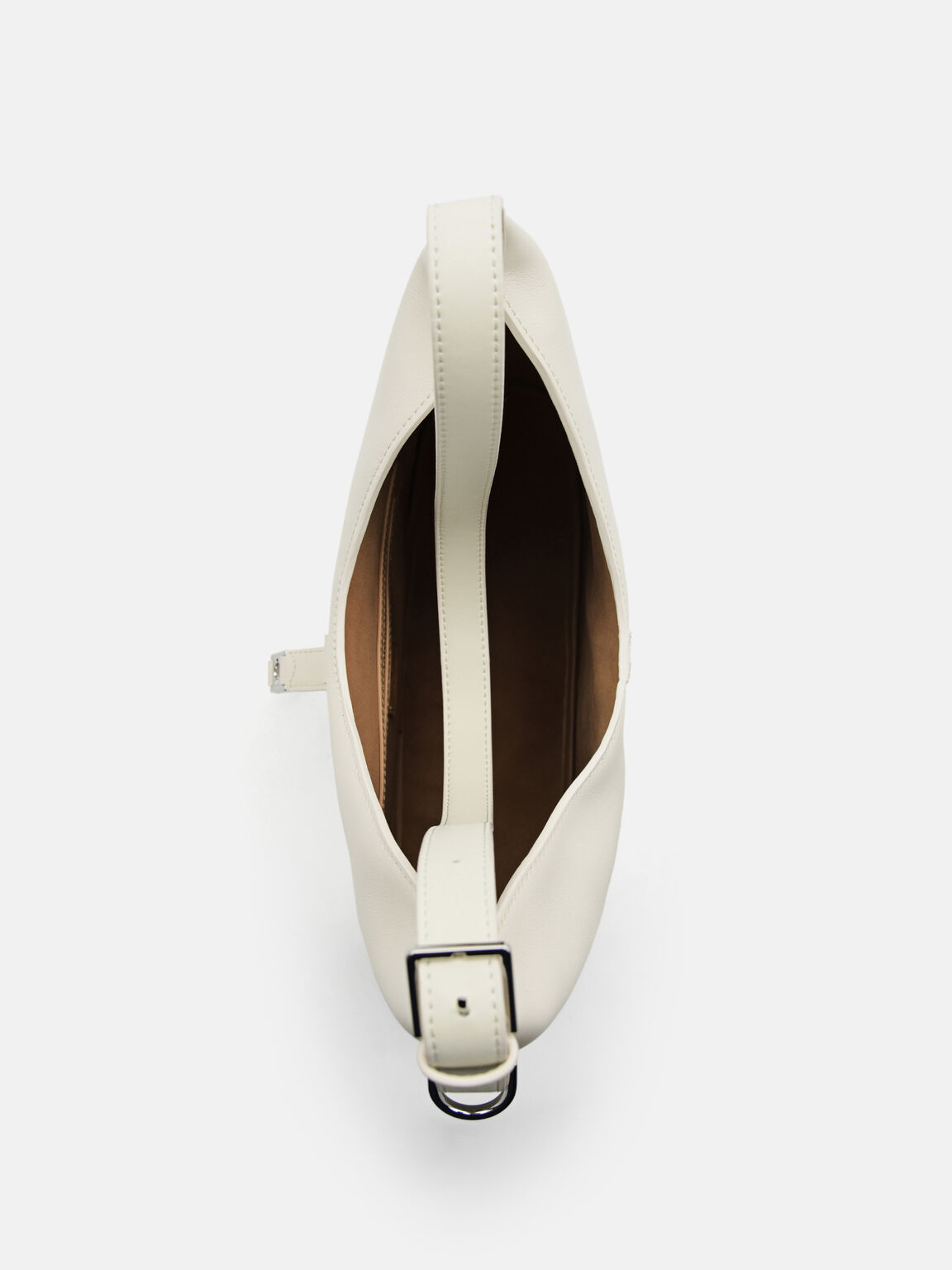 Túi đeo vai Icon Leather Hobo - Phấn - Ảnh 2