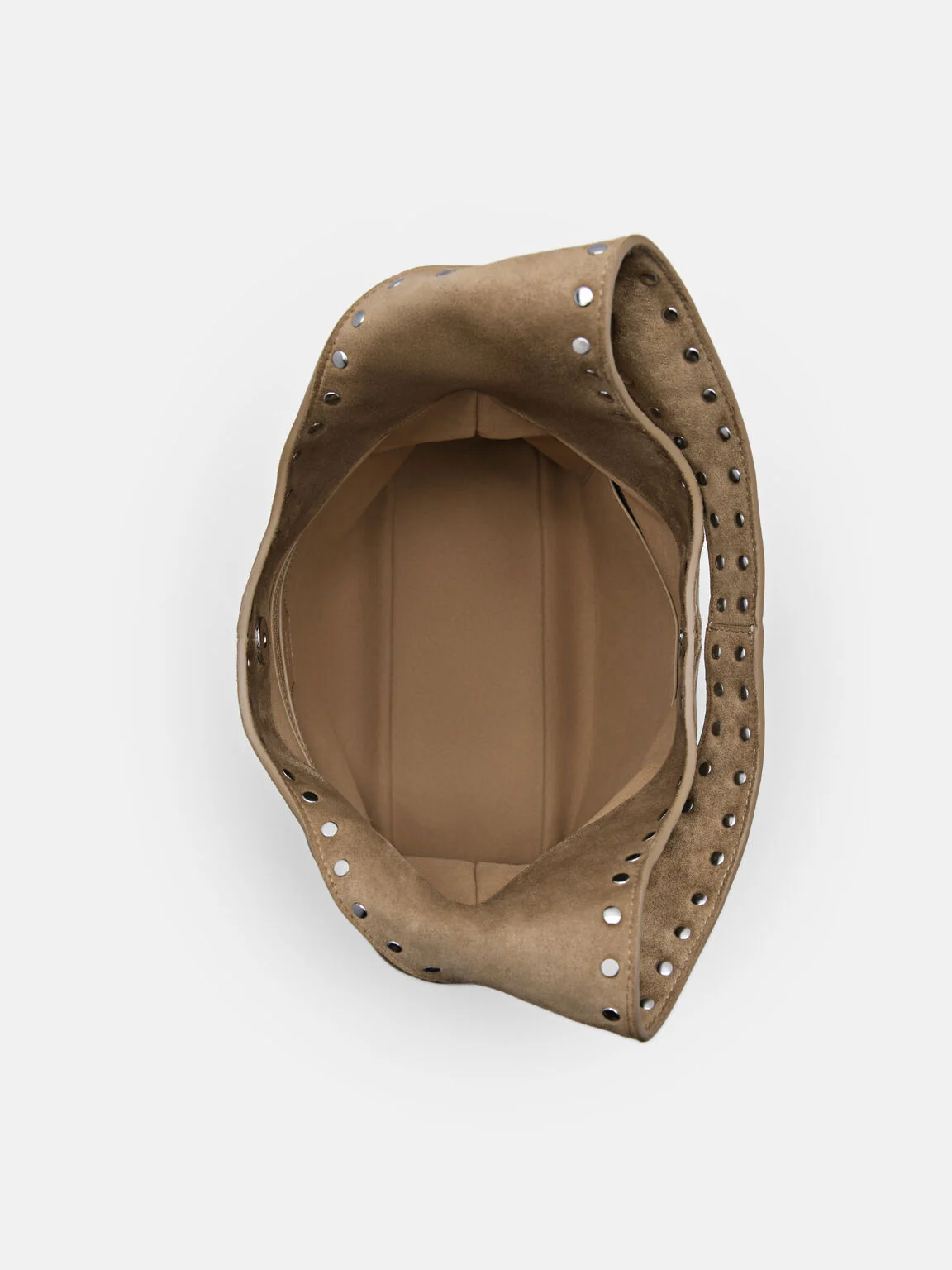 Túi đeo vai hình thang Issa Studded - Cát - Ảnh 3